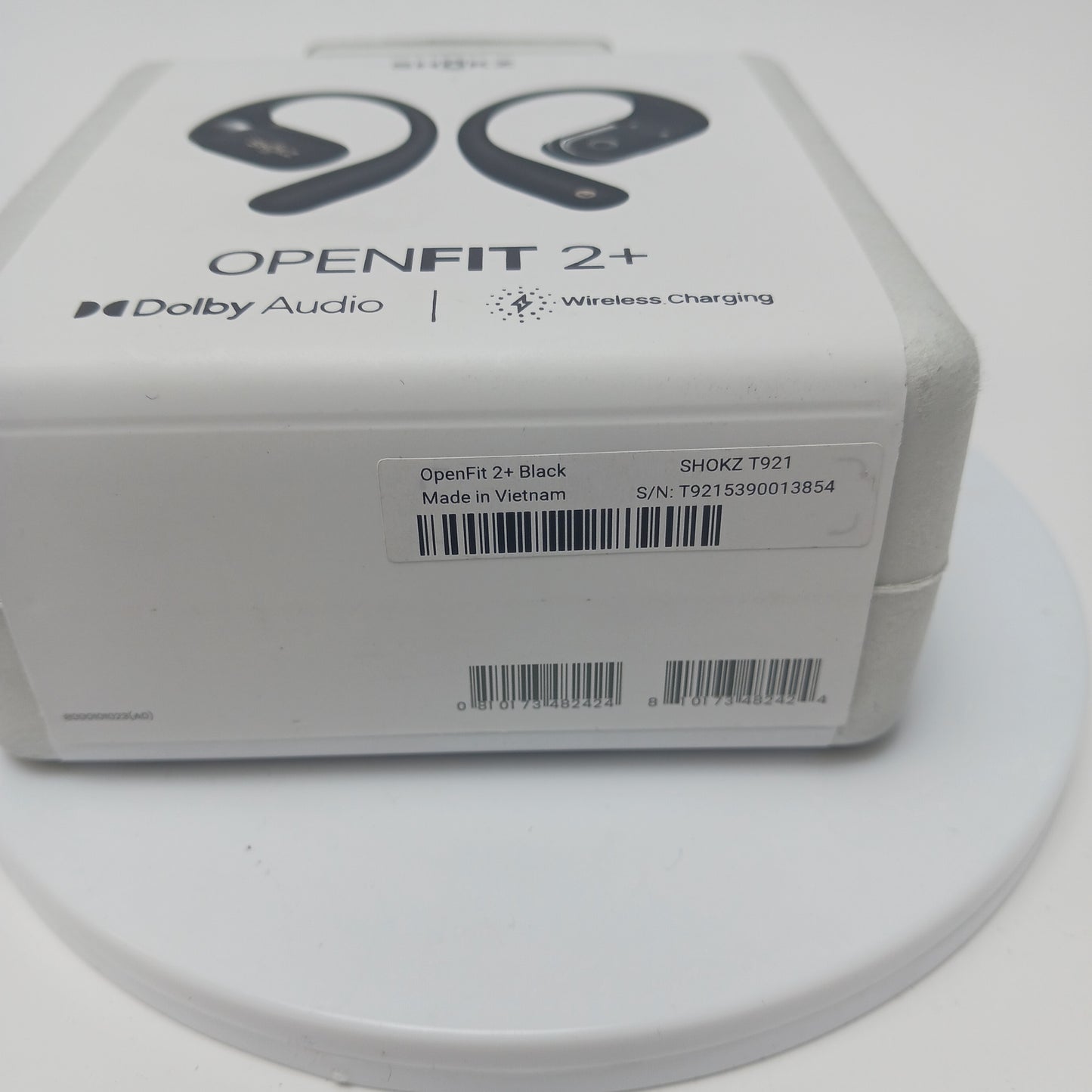 New Shokz OpenFit 2+ T921 Open-Ear True Wireless Bluetooth Earbuds Black