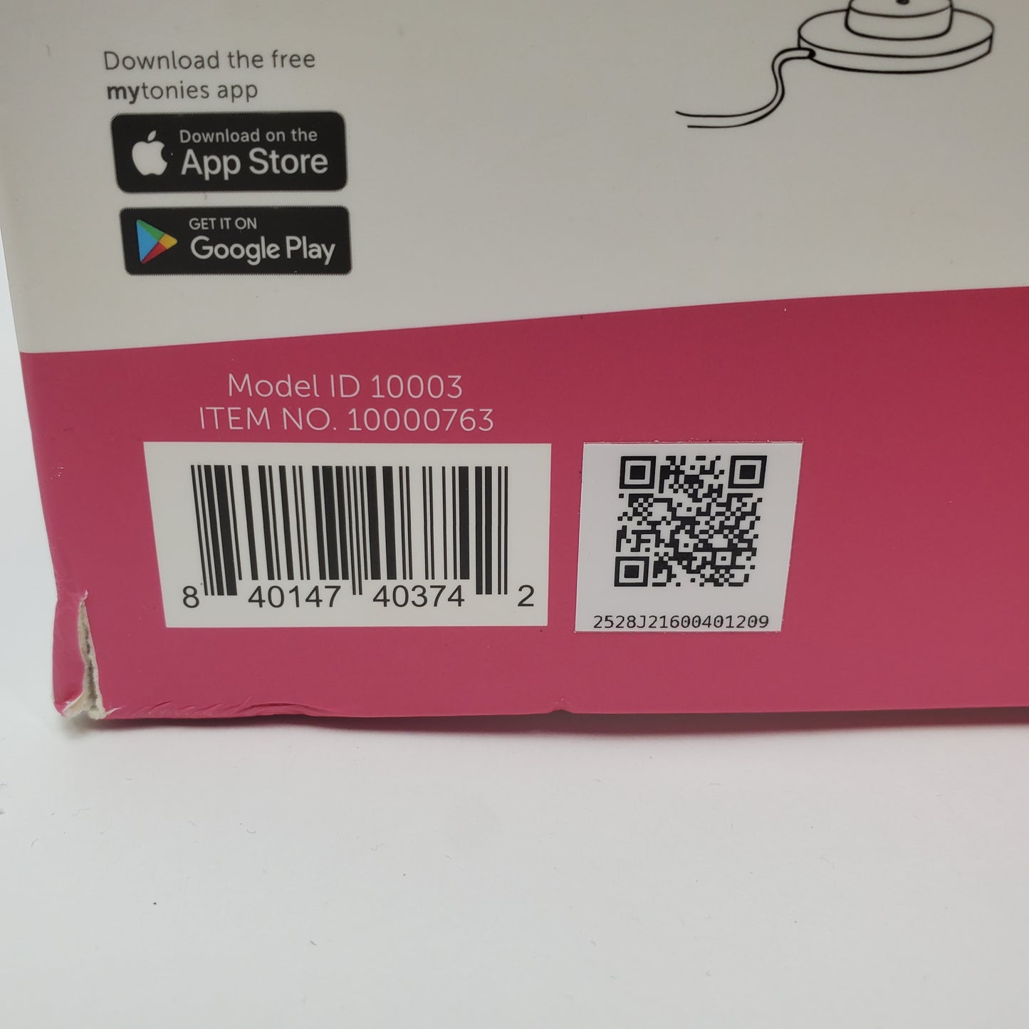 New Tonies Toniebox Audio Player Starter Set with Playtime Puppy Pink