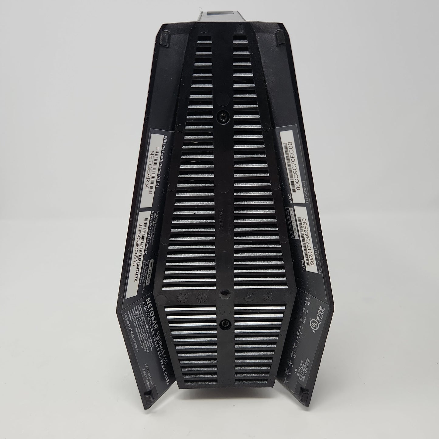 NETGEAR Nighthawk AX6000 Wi-Fi 6 Router with DOCIS 3.1 Cable Modem Black