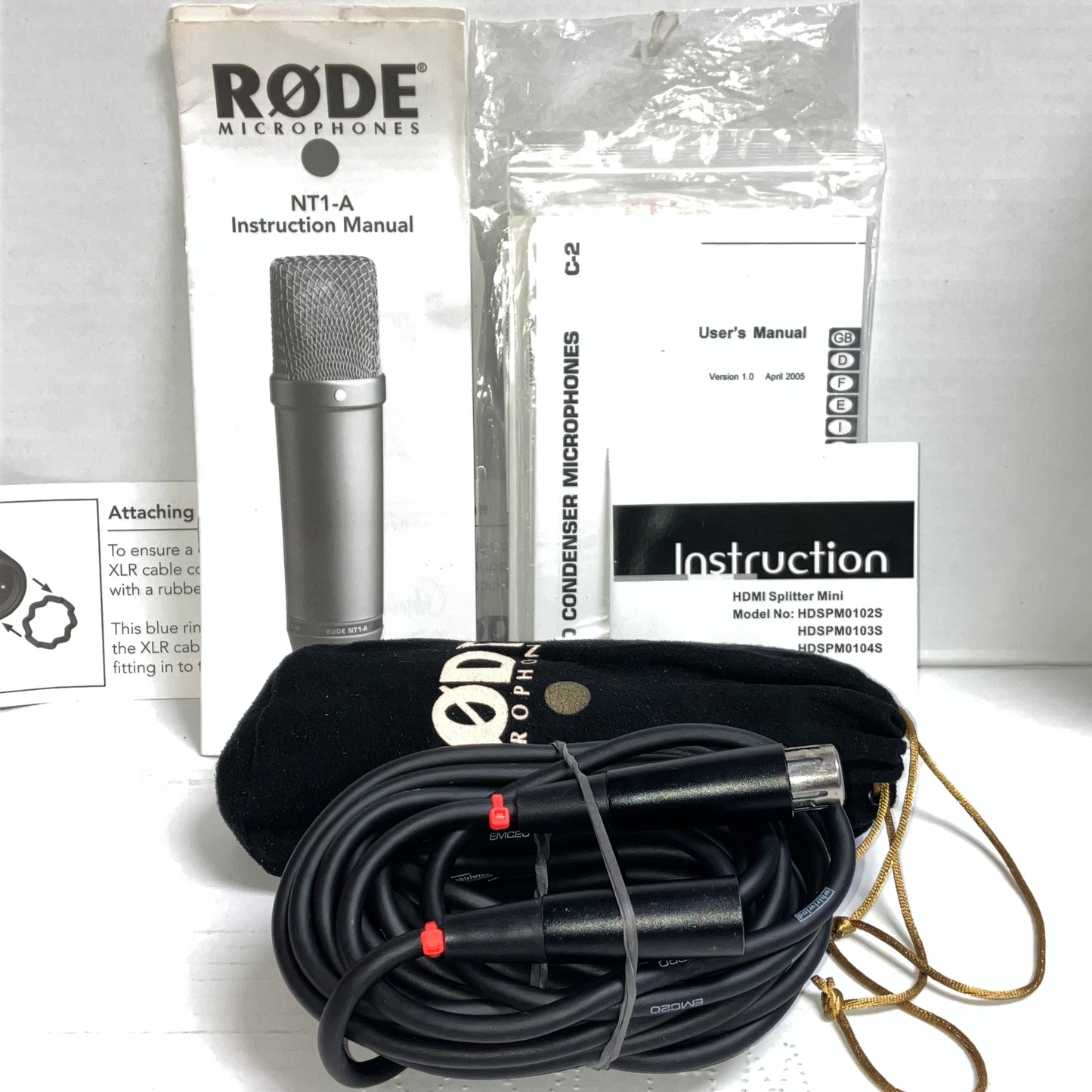 Rode Cardioid Condenser Large-Diaphragm NT1-A Microphone