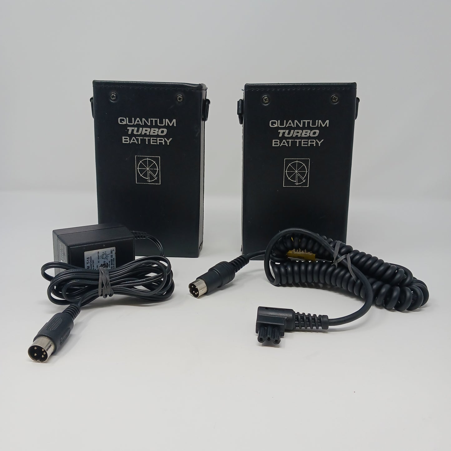 Lot of 2 Quantum Turbo Battery Flash Batteries with Charging Cable