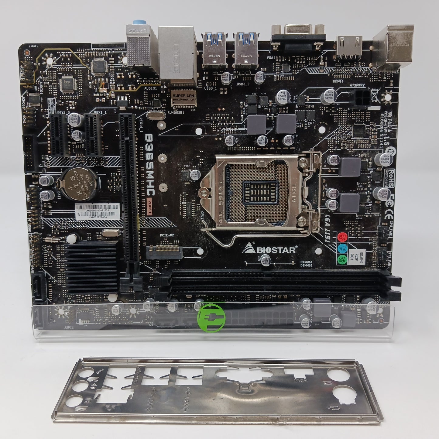 Biostar B365MHC LGA1151 Intel B365 MicroATX Motherboard DDR4 SATA6Gb/s USB3.1