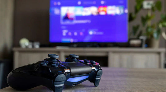 Video game consoles displayed in store at PayMore Alafaya