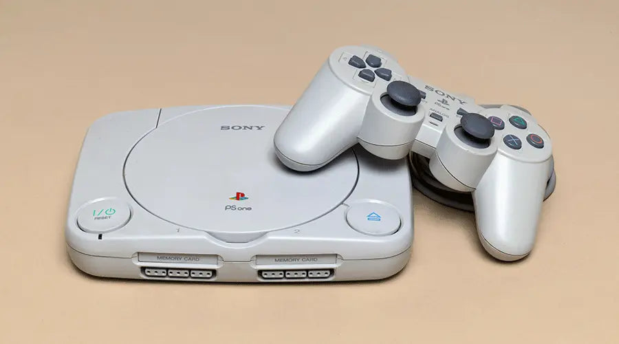 Vintage gaming consoles, including Nintendo 64 and PlayStation 2, are on display.
