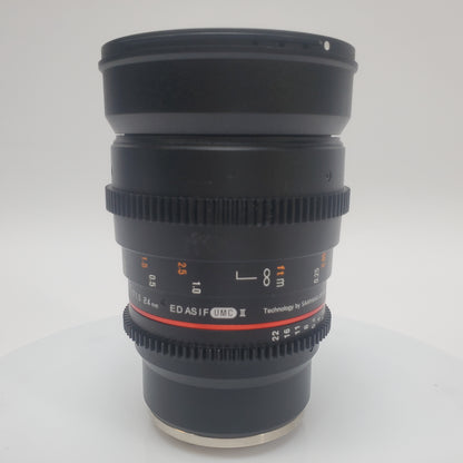 Rokinon 24mm T1.5 Cine DS ED AS IF UMC II Cine-Style Prime Lens Canon EF Mount