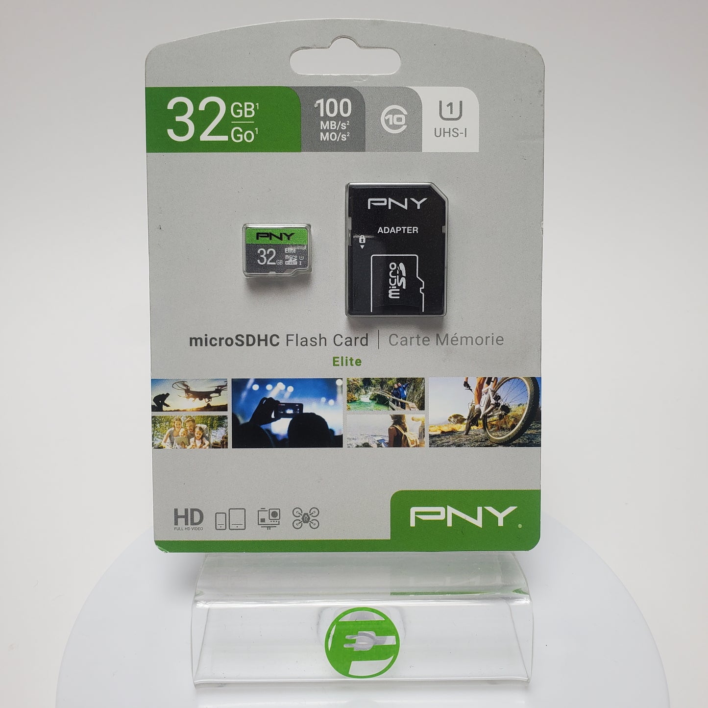 New PNY Elite 32 GB Micro SD UHS-1 SDXC Flash Card P-SDU32GU185GW-GE