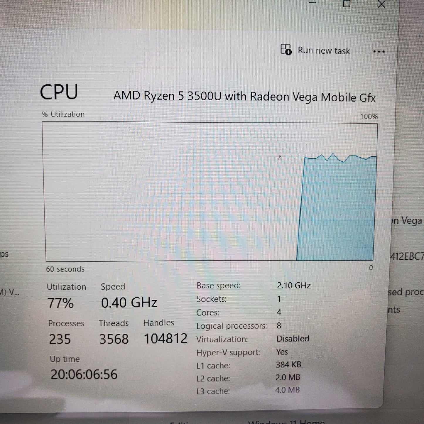 HP Pavilion 15Z-CW100 15.6" Ryzen 5 3500U 2.1GHz 14GB RAM 256GB SSD Radeon Vega 