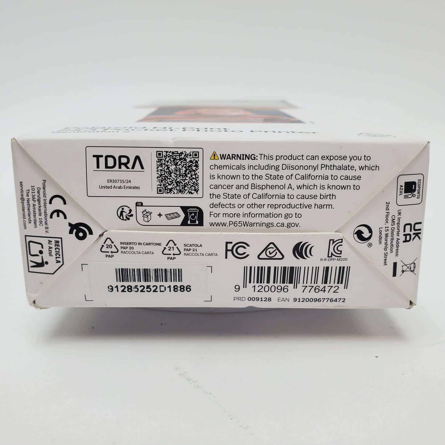 New Polaroid Hi Print 2" X 3" Pocket Photo Printer 9128