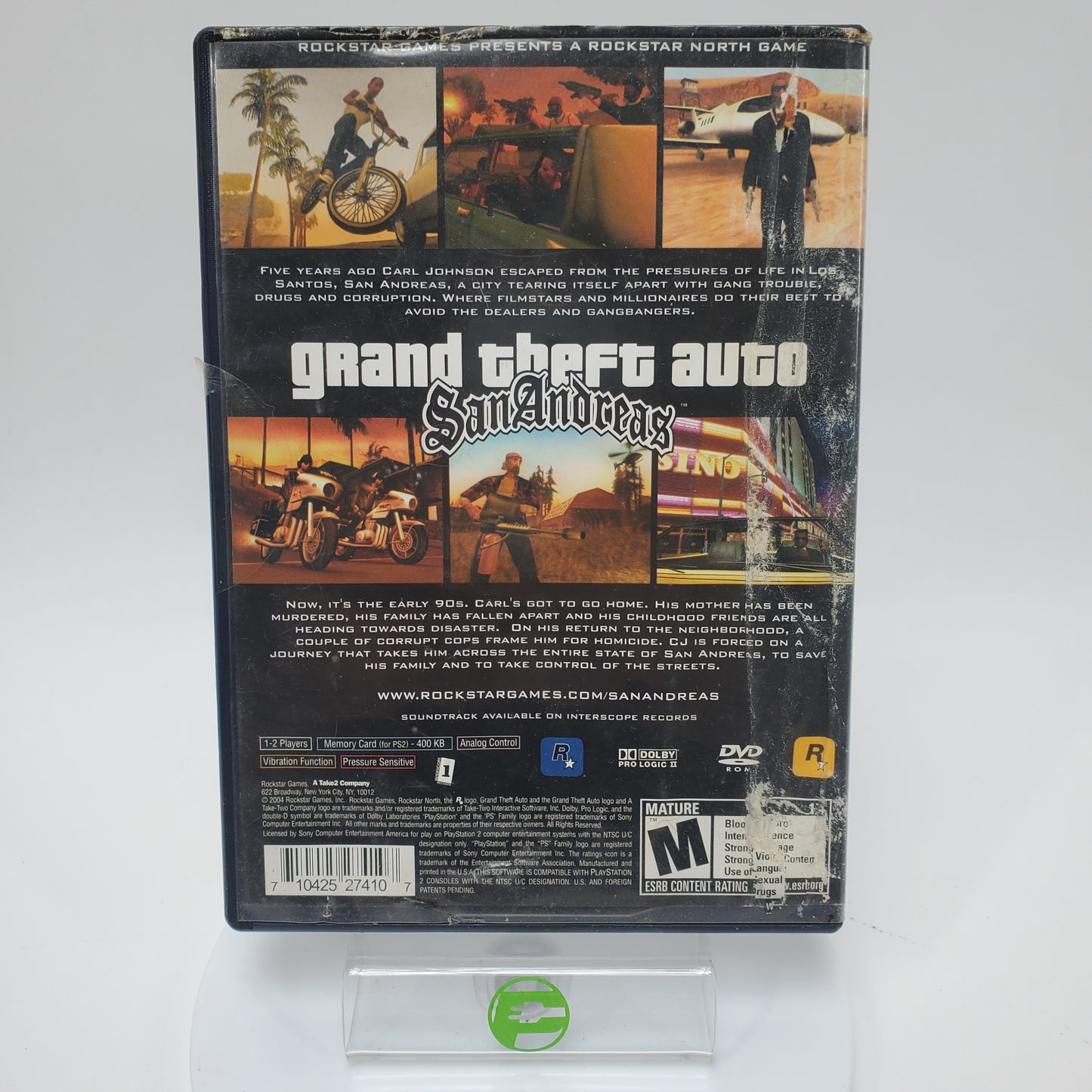 Grand Theft Auto San Andreas (Sony PlayStation 2 PS2, 2004)