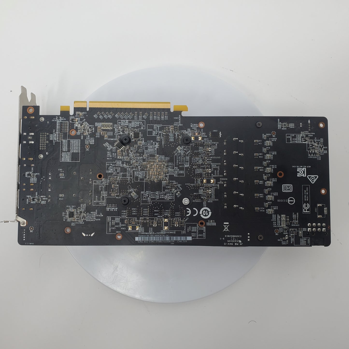 MSI AMD Radeon RX 580 Armor 8G OC 8GB GDDR5 Graphics Card V341