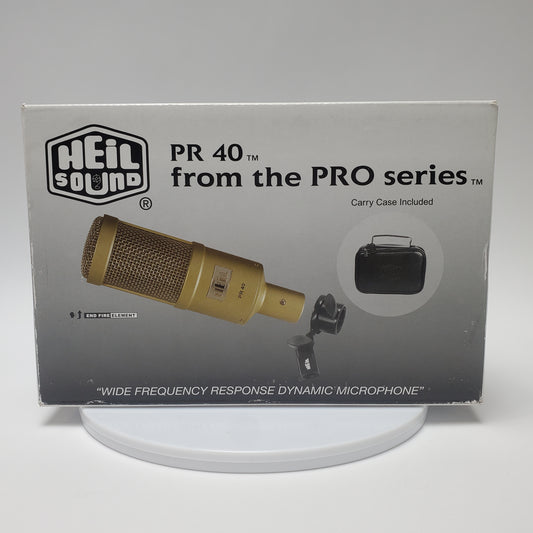 New Heil Sound PR 40 Large-Diaphragm Dynamic Microphone 28 Hz - 18 kHz
