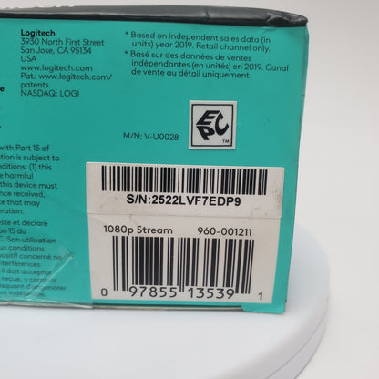 New Logitech 1080p PRO  Stream Webcam V-U0028