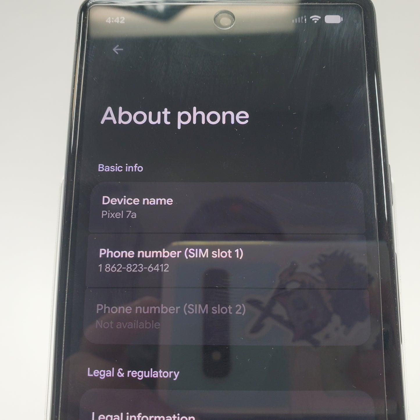 AT&T Google Pixel 7a 128GB 6.1" Smartphone Charcoal