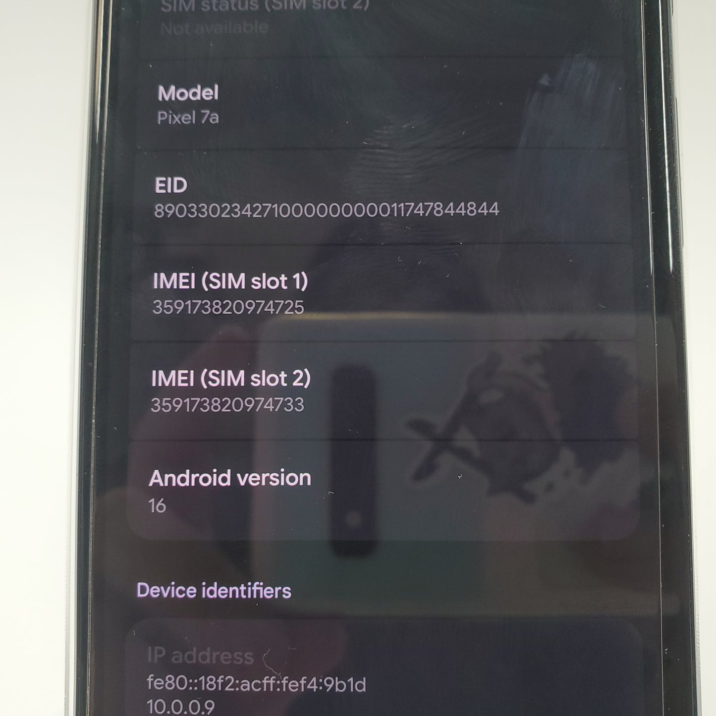 AT&T Google Pixel 7a 128GB 6.1" Smartphone Charcoal