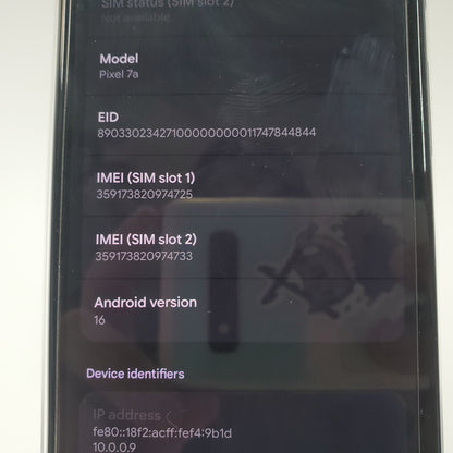 AT&T Google Pixel 7a 128GB 6.1" Smartphone Charcoal