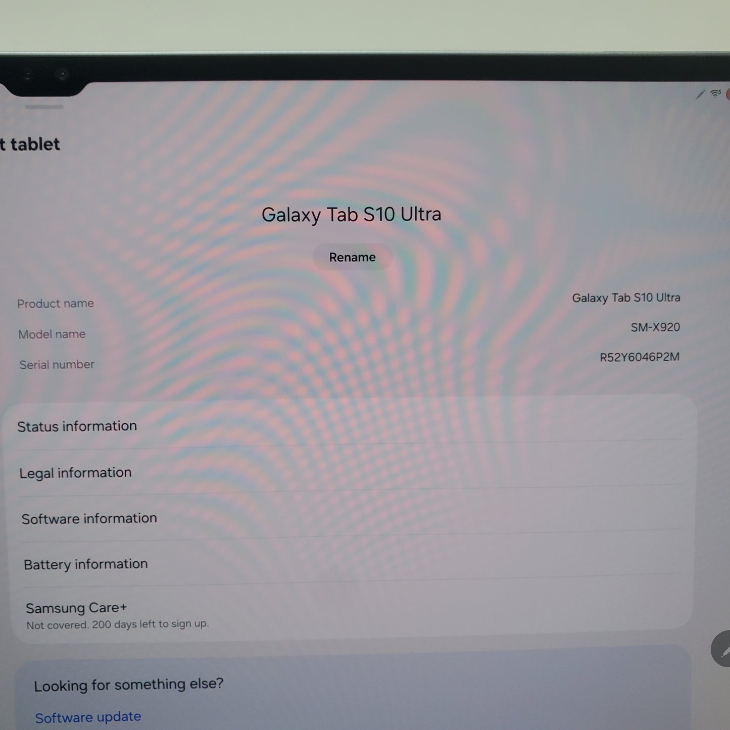 WiFi Only Samsung Galaxy Tab S10 Ultra 14.6" 256GB MoonStone Gray SM-X920