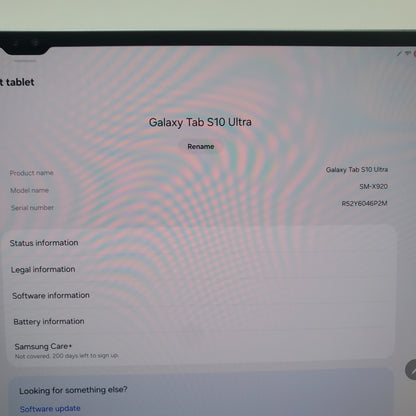 WiFi Only Samsung Galaxy Tab S10 Ultra 14.6" 256GB MoonStone Gray SM-X920