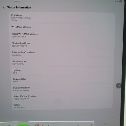 WiFi Only Samsung Galaxy Tab S10 Ultra 14.6" 256GB MoonStone Gray SM-X920