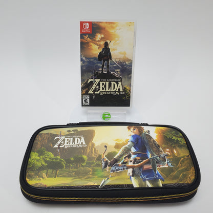 Zelda Breath of the Wild (Nintendo Switch, 2017) with Switch Carrying Case