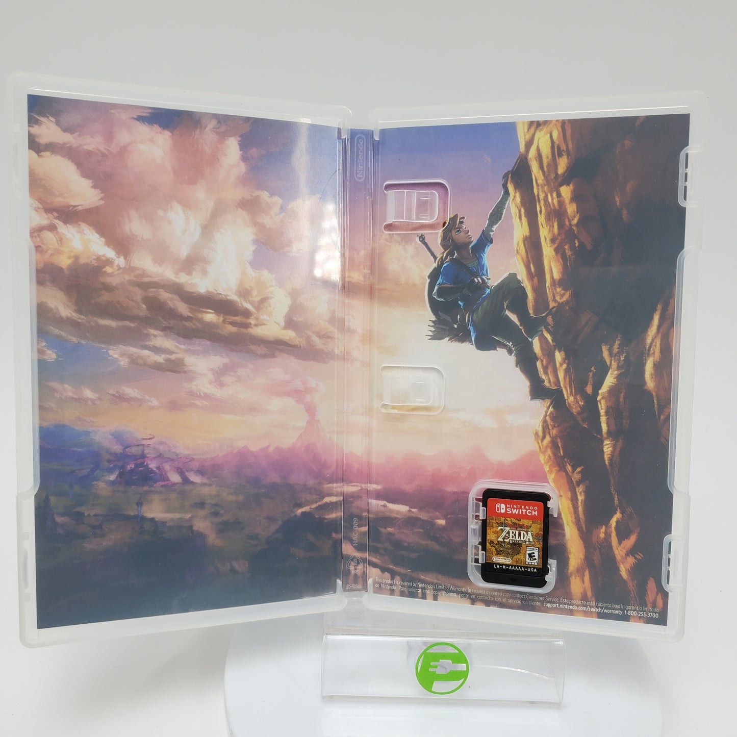 Zelda Breath of the Wild (Nintendo Switch, 2017) with Switch Carrying Case