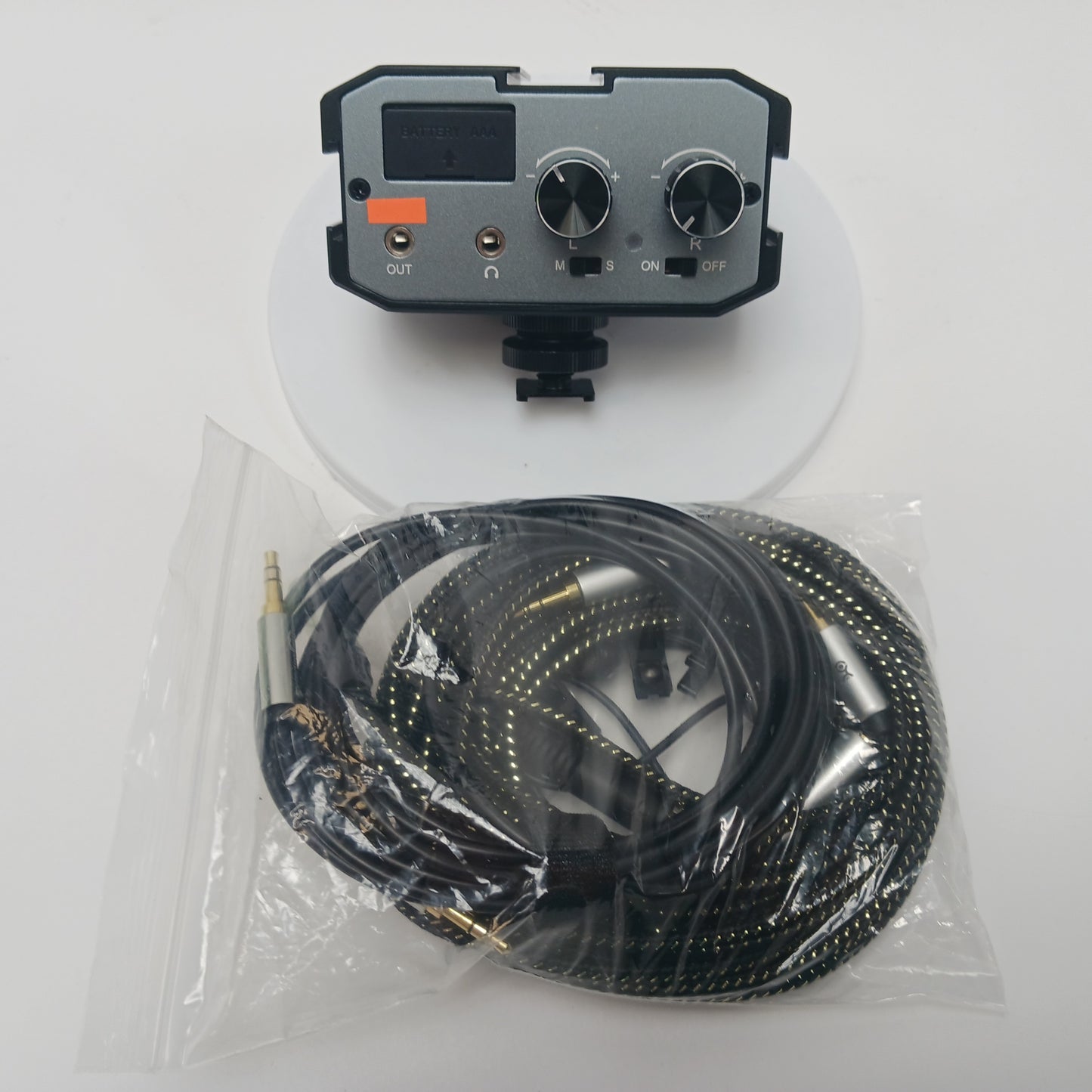 Comica CVM-AX1 DSLR Audio Adapter Dual Channels 3.5mm Port Camera Mixer