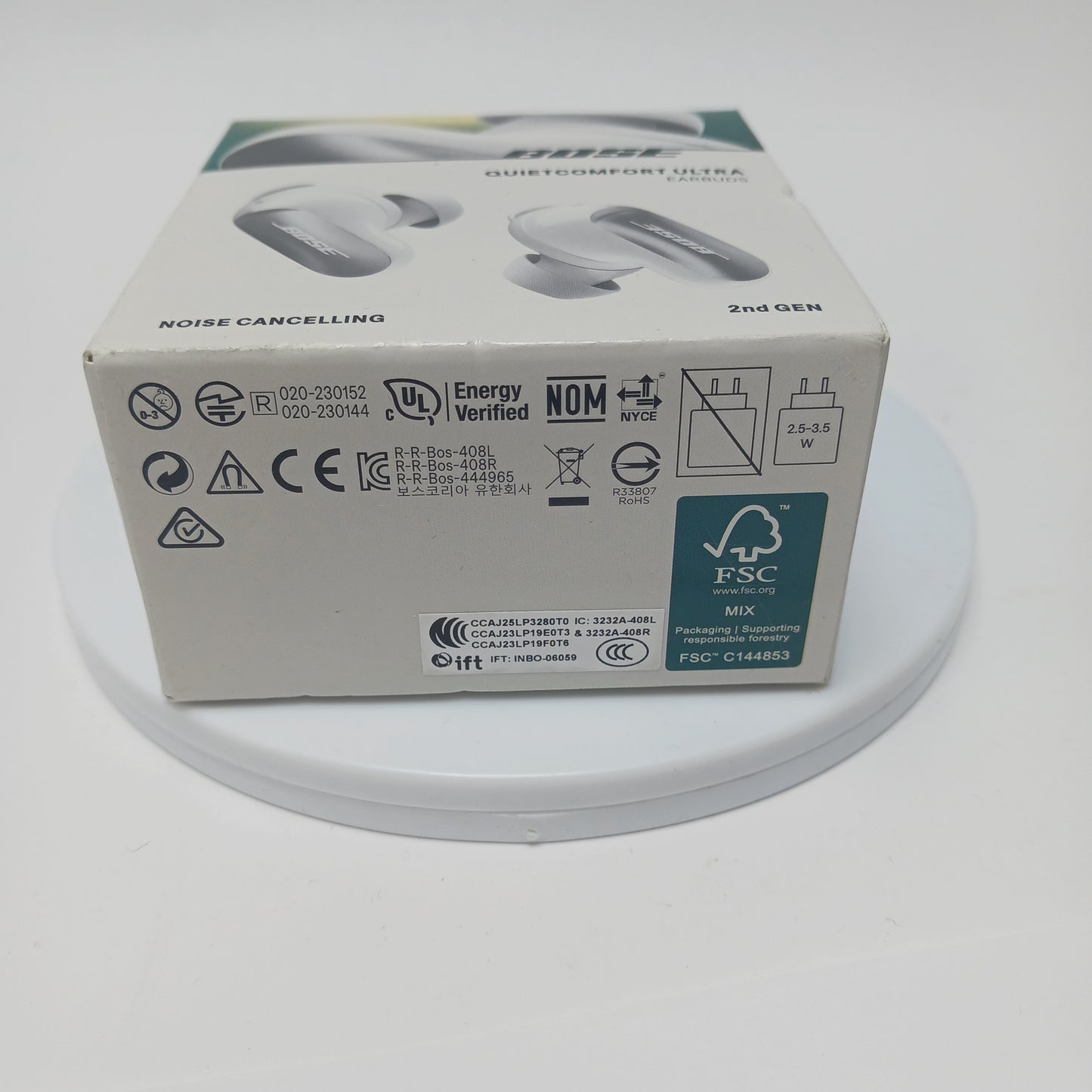 New Bose QuietComfort Ultra Earbuds 2nd In-Ear Bluetooth Earbuds White