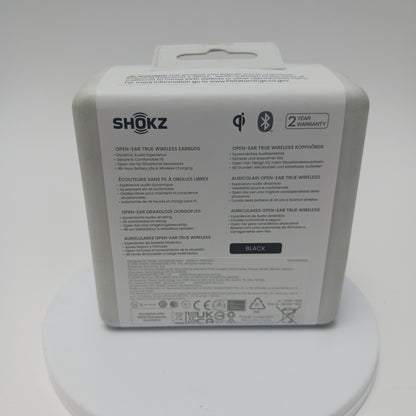 New Shokz OpenFit 2+ T921 Open-Ear True Wireless Bluetooth Earbuds Black