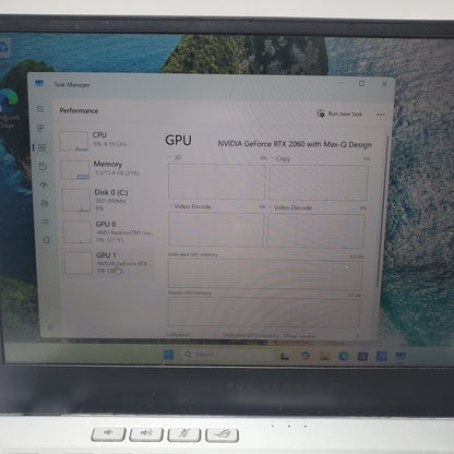 Asus ROG GA401IV 14" Ryzen 9 4900HS 3.0GHz 16GB RAM 1TB SSD GeForce RTX 2060 