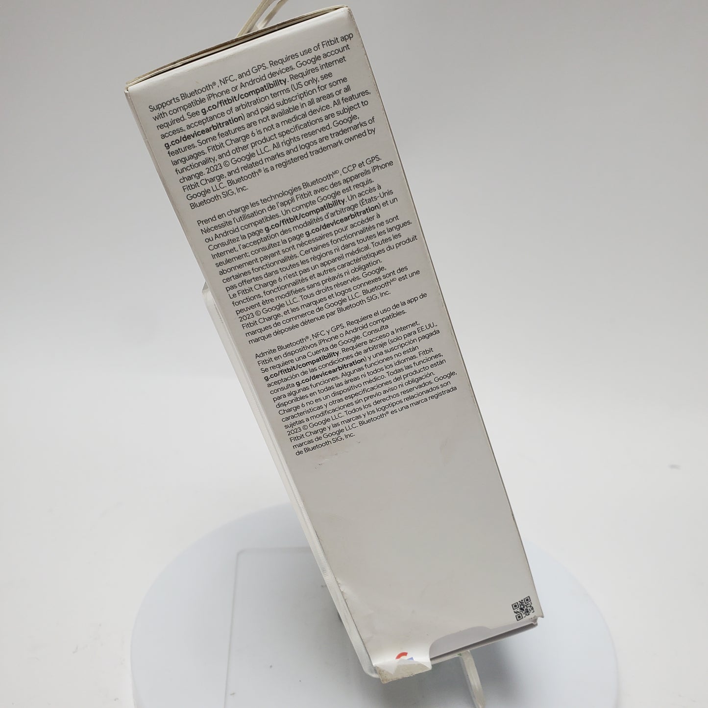 Fitbit Charge 6 36mm Activity Tracker Smartwatch Porcelain/Silver Aluminum G3MP5