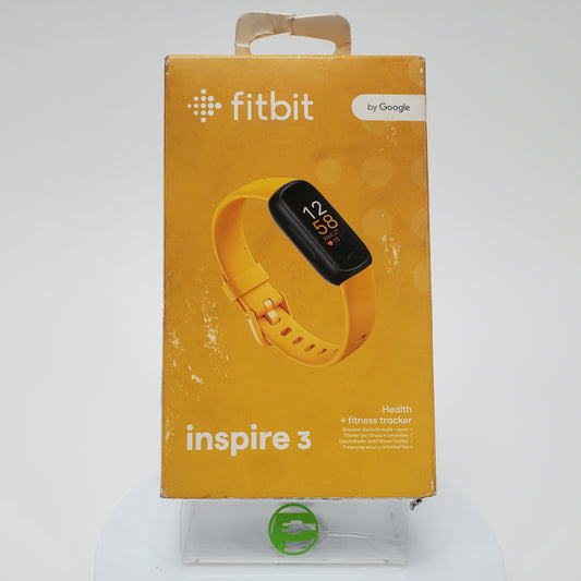 New Fitbit Inspire 3 Activity Tracker Smartwatch Morning Glow FB424