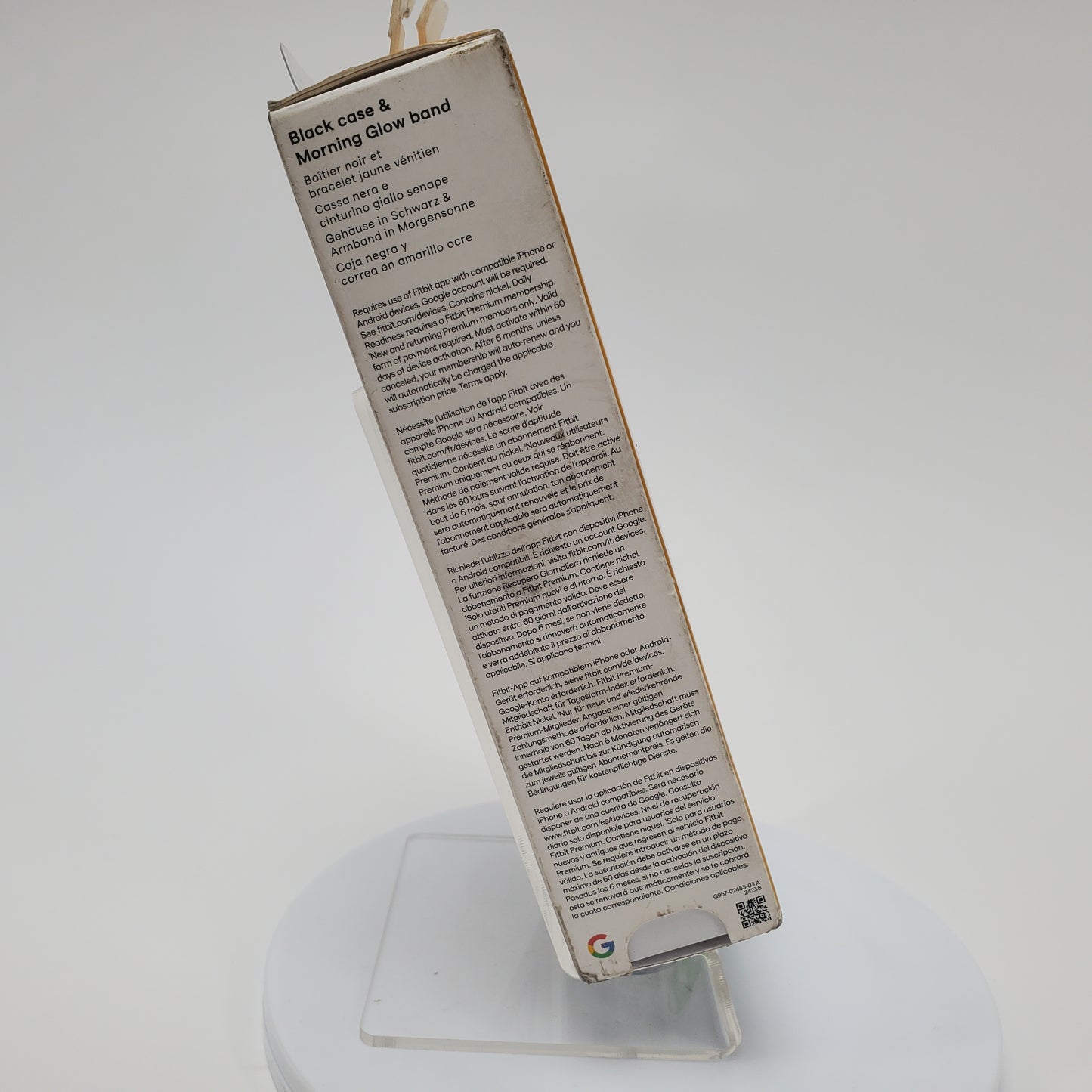 New Fitbit Inspire 3 Activity Tracker Smartwatch Morning Glow FB424