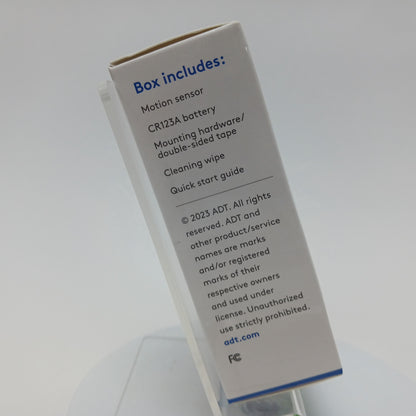 New ADT SSM5R0-29-WH Motion Sensor Self Set Up Indoor Only