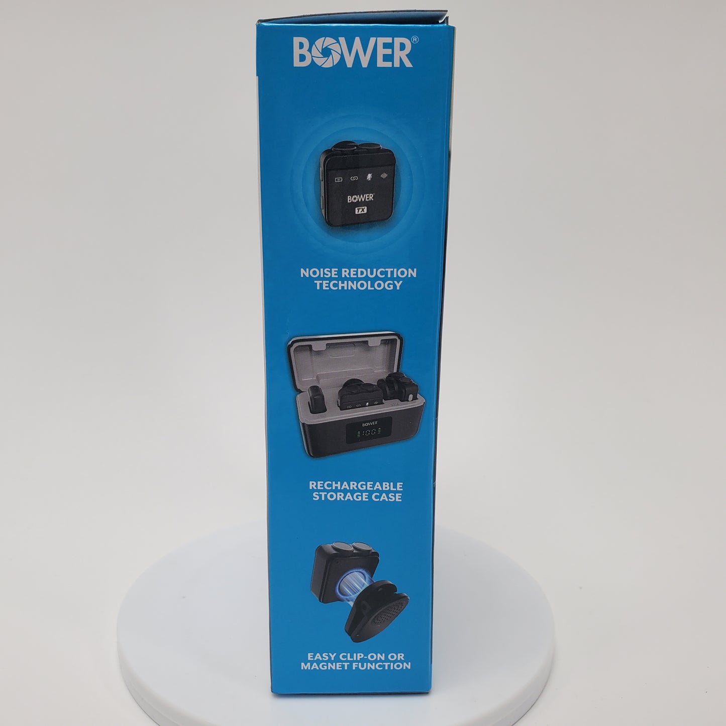 New Bower Dual Pro Microphones Wireless Lavalier Microphone System WALAPMIC2P