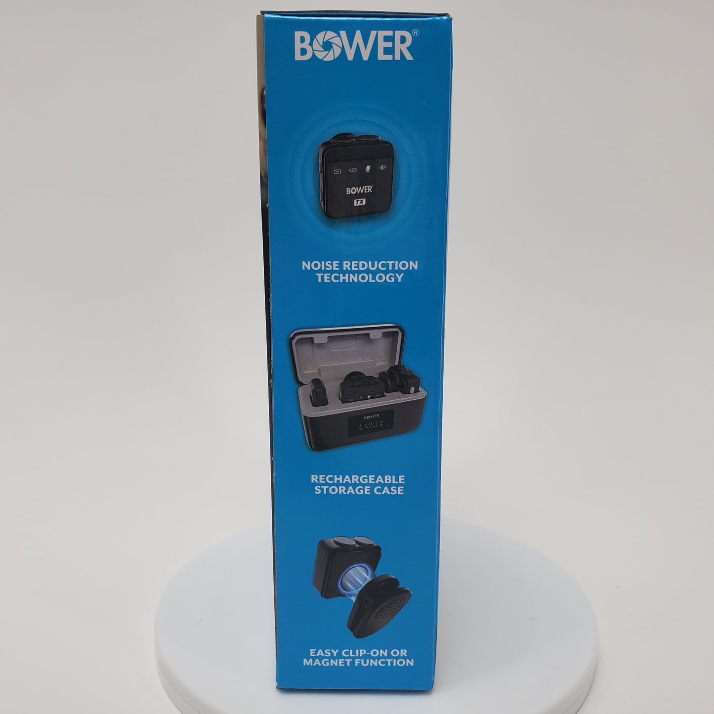 New Bower Dual Pro Microphones Wireless Lavalier Microphone System WALAPMIC2P