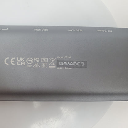 J5 Create USB-C Dual 4K Hdmi 10Gbps Mini Dock JCD398 Grey