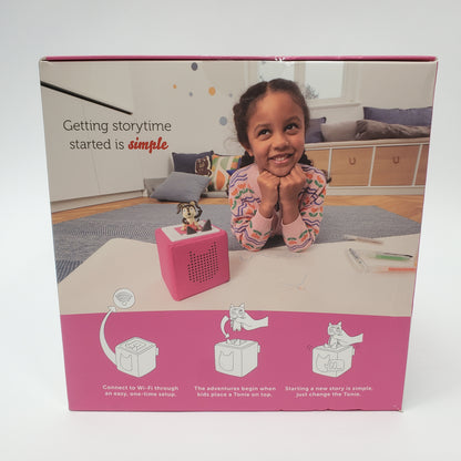 New Tonies Toniebox Audio Player Starter Set with Playtime Puppy Pink