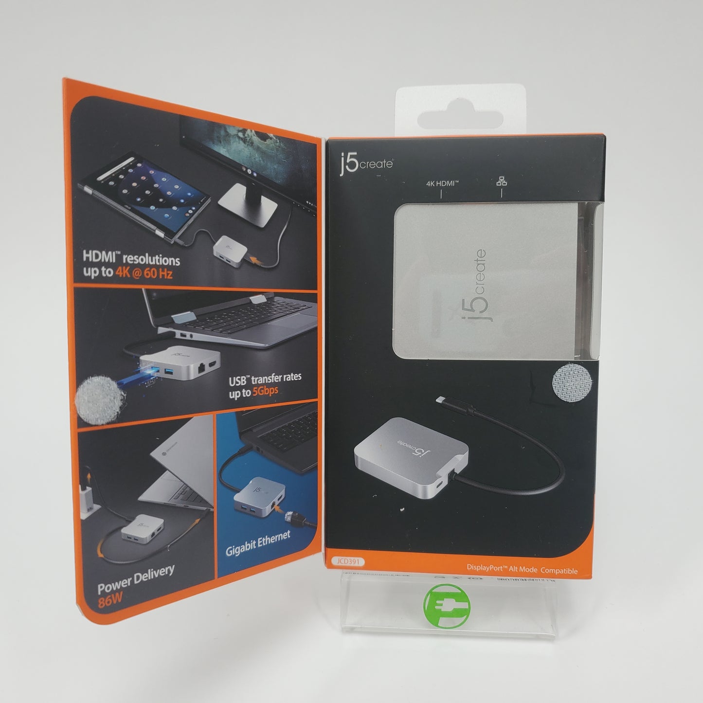 New J5Create 4K 60 Elite USB-C PD Multi-Port Adapter JCD391