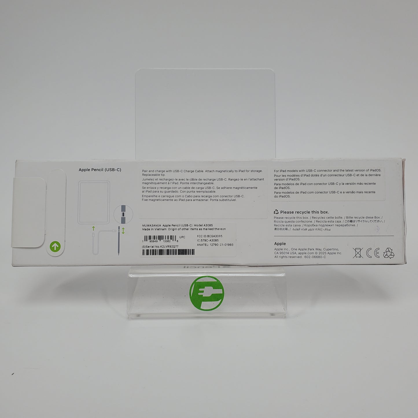 New Apple Pencil USB-C Smart Pencil Stylus White MUWA3AM/A