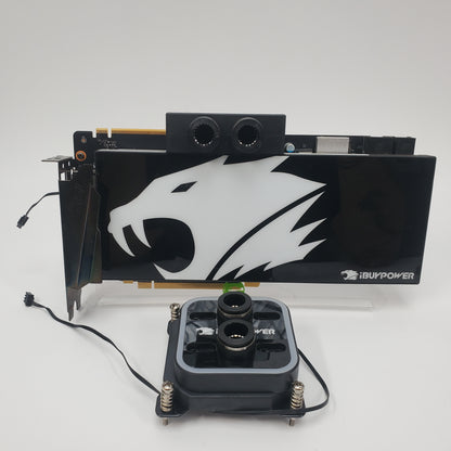 iBUYPOWER NVIDIA GeForce RTX 2080 Super 8GB Liquid Cooled GPU + CPU Water Block