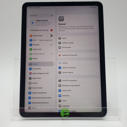 Unlocked Apple iPad Air 5th Gen 64GB Space Gray MM6R3LL/A