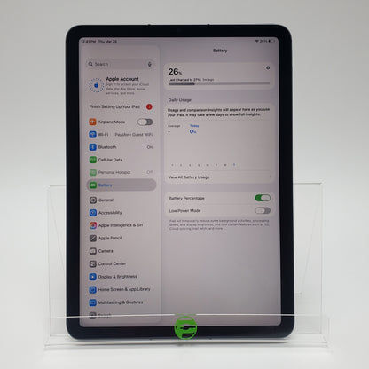 Unlocked Apple iPad Air 5th Gen 64GB Space Gray MM6R3LL/A