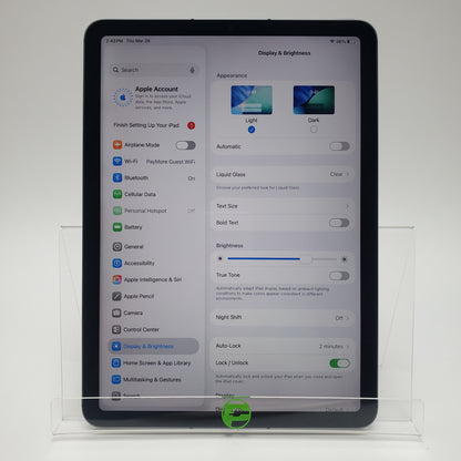 Unlocked Apple iPad Air 5th Gen 64GB Space Gray MM6R3LL/A