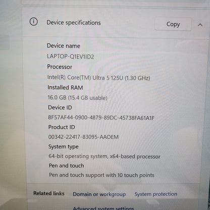 Lenovo Yoga 7 2-in-1 14" Intel Ultra 5 125U 1.3GHz 16GB RAM 512GB SSD