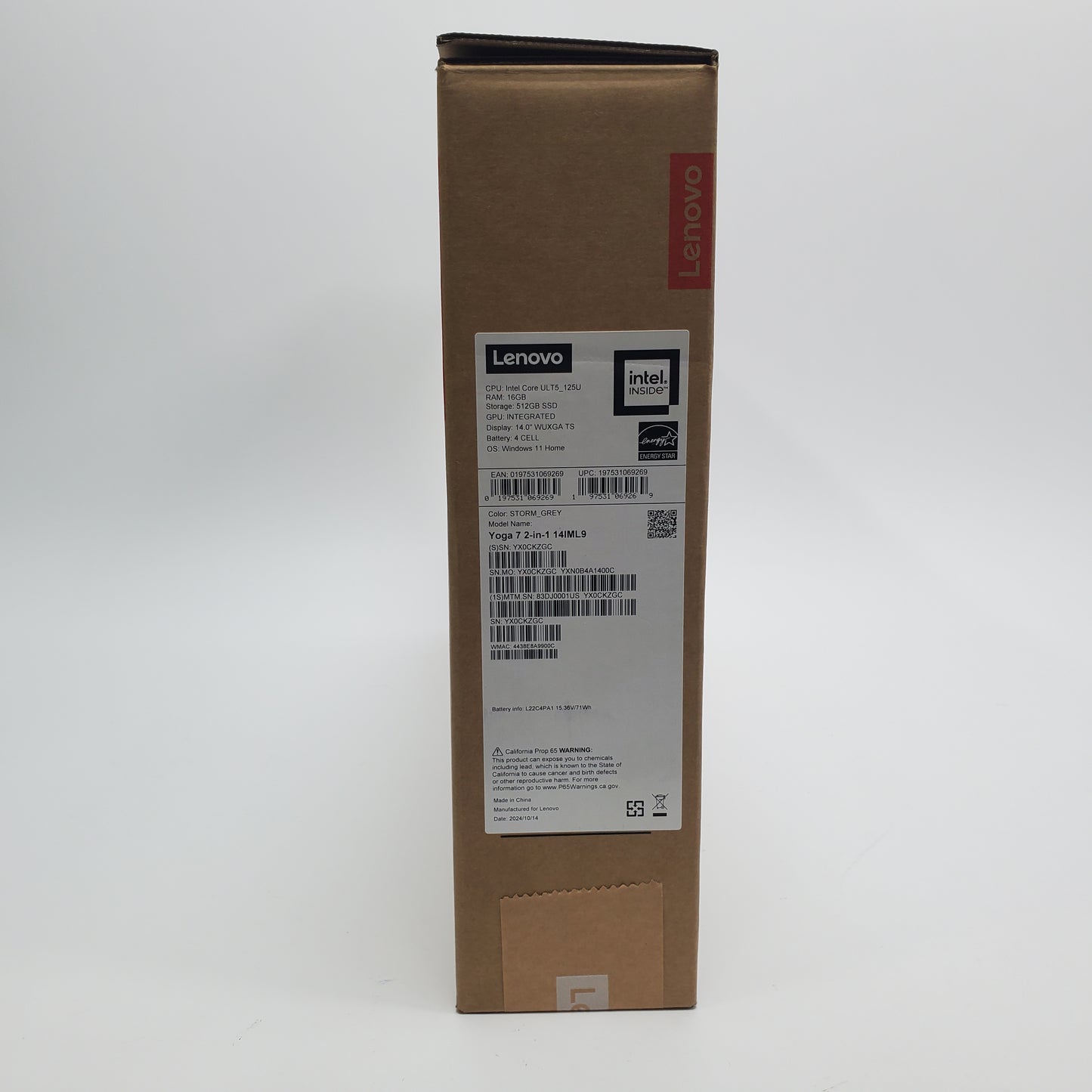 Lenovo Yoga 7 2-in-1 14" Intel Ultra 5 125U 1.3GHz 16GB RAM 512GB SSD