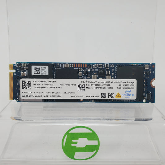 Intel 2280mm Optane H10 256GB M.2 NVMe Gen 3.0 x 4 SSD HBRPEKNX0101AH