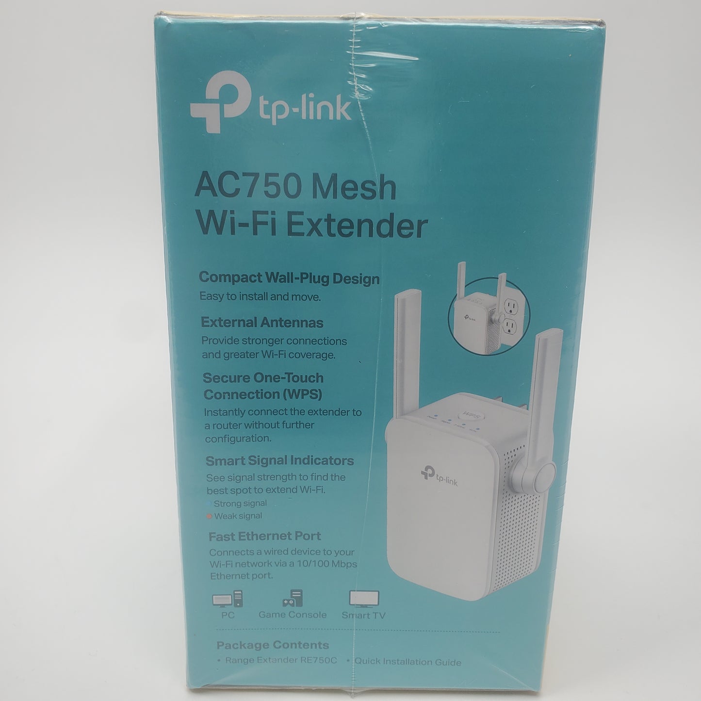 New TP-Link AC750  Dual Band Mesh WiFi Extender RE750C