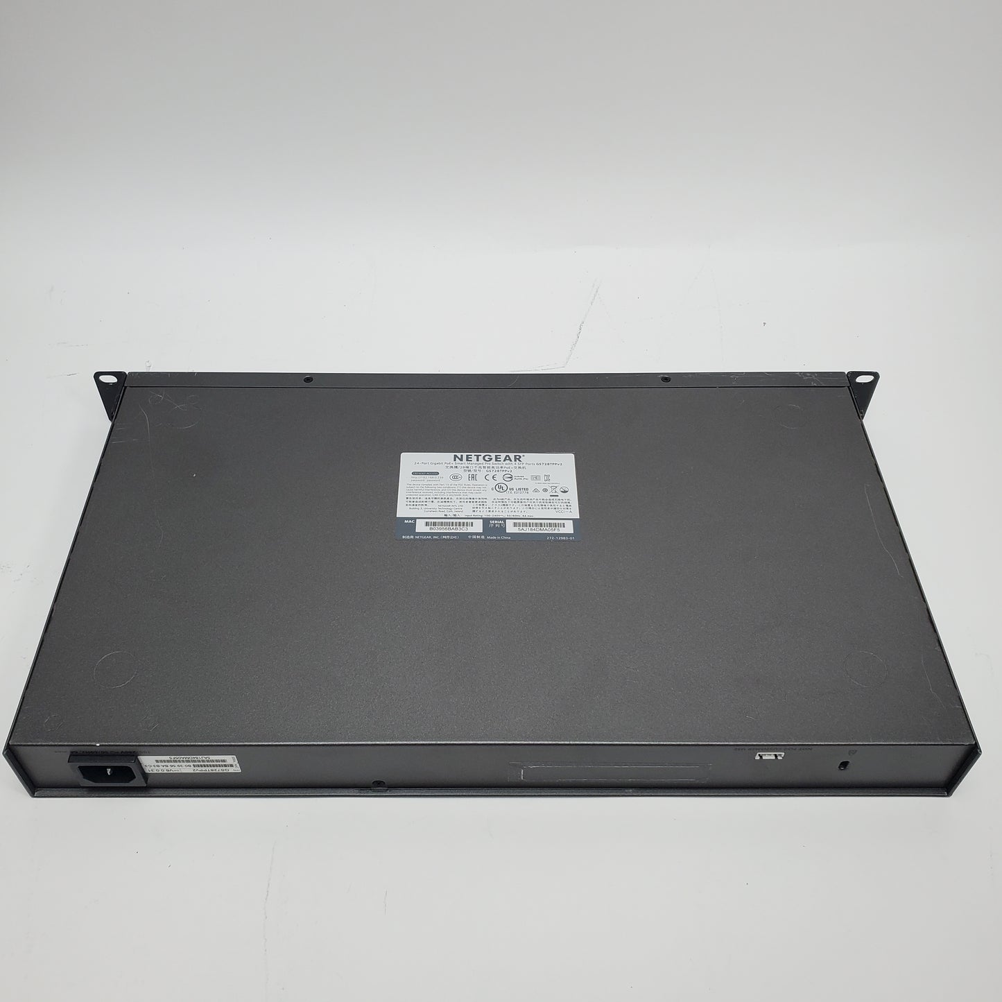 Netgear ProSAFE 24-Port Gogabit PoE+ Smart Managed Pro Switch GS728TPPV2