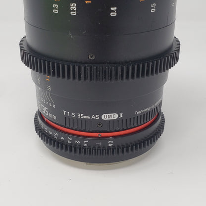 Rokinon 35mm f/1.5 For Canon EF Mount