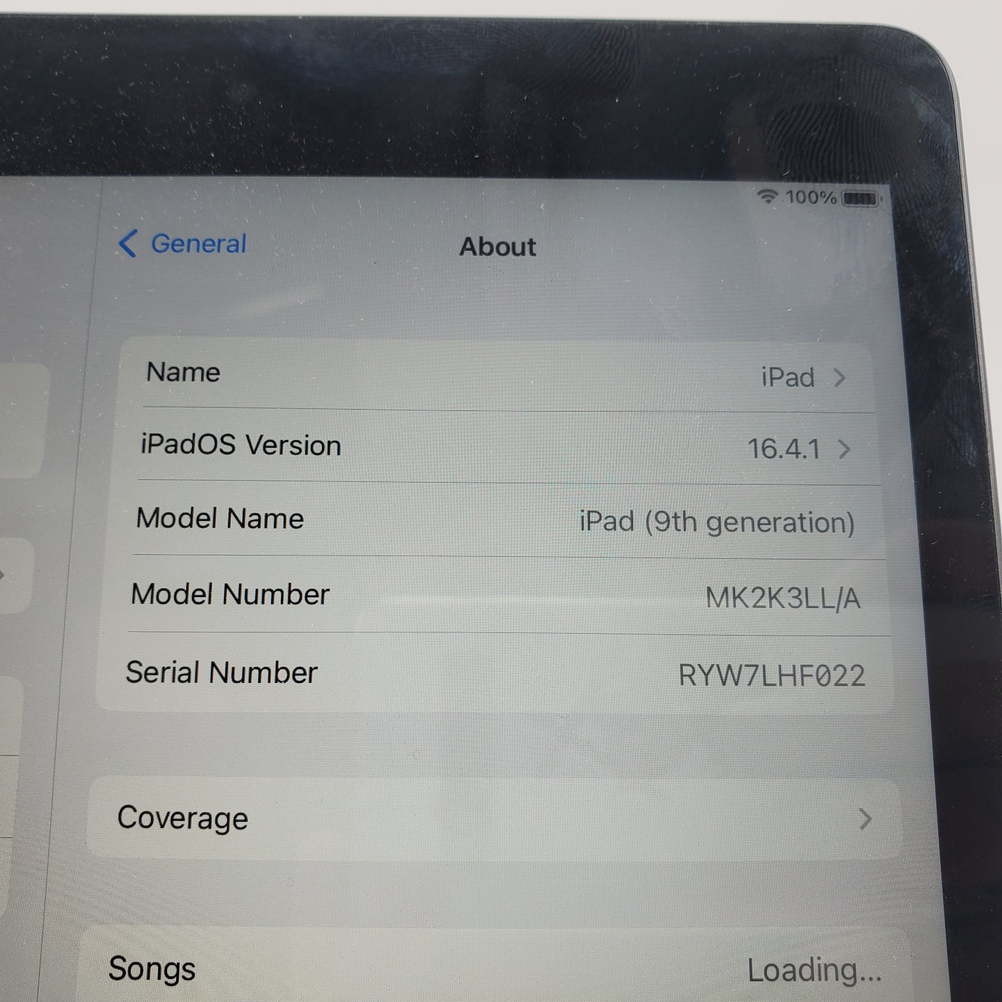 WiFi Only Apple iPad 9th Gen 64GB Space Gray MK2K3LL/A