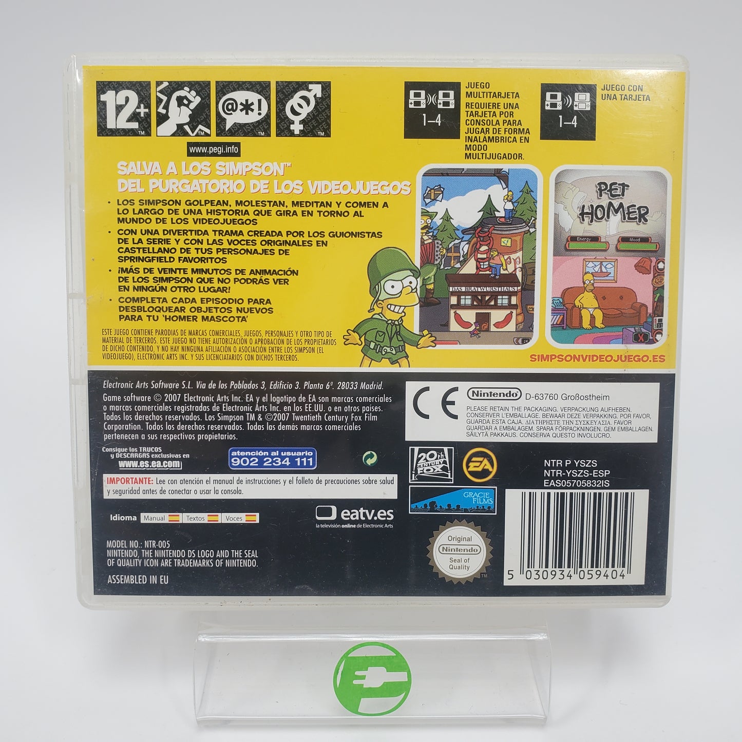 Los Simpsons El Videojuego The Simpsons Game (Nintendo DS, 2007, ESP EU)